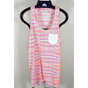 Under Armour Multicolor Heat Gear Semi Fitted Sleeveless Scoop Tank Top Womens L